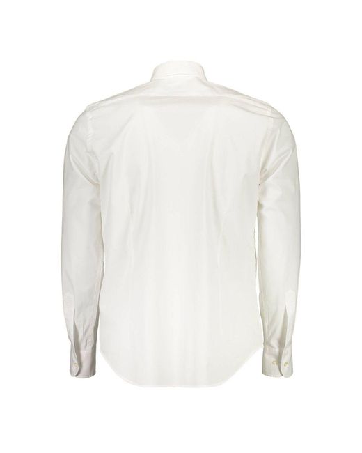 La Martina White Cotton Shirt for men