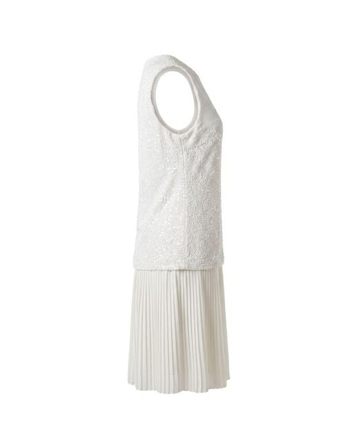 Trussardi White Polyester Dress