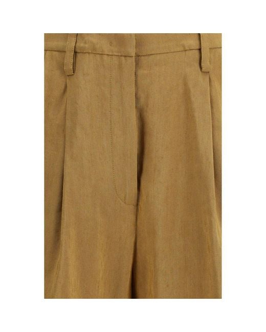 Forte_forte Natural Beige Linen Bermuda Shorts