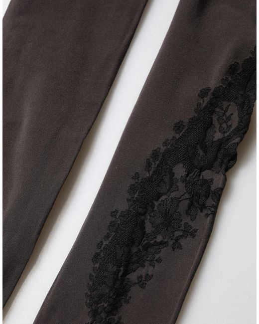 Dolce & Gabbana Black Nylon Tights Stocking Pantyhose Socks Clothing