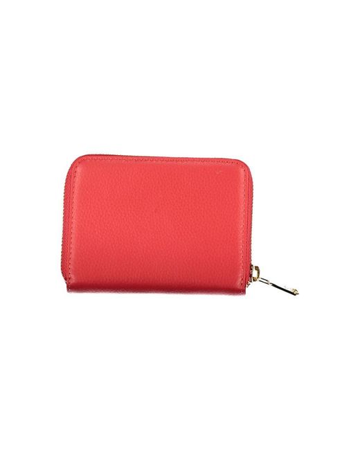 Patrizia Pepe Red Chic Dual-Compartment Wallet