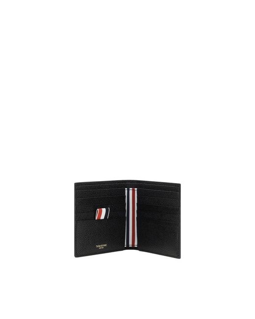 Thom Browne Black Calf Leather Bos Taurus Wallet for men