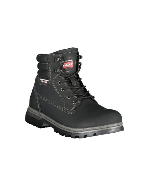 Carrera Black Urban Contrast Lace-Up Boots for men