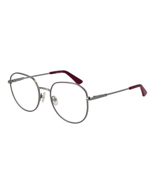 Guess Brown Purple Metal Glasses (frames)