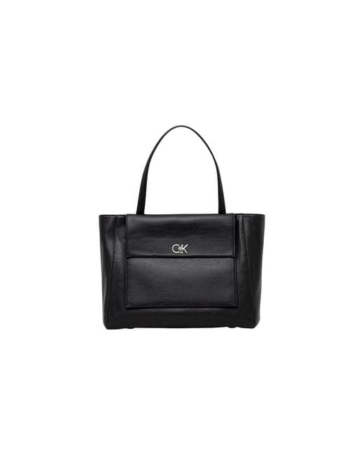 Calvin Klein Black Recycled Polyester Handbag