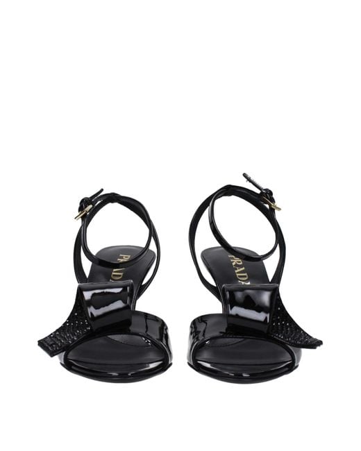 Prada Black Leather Sandal for men