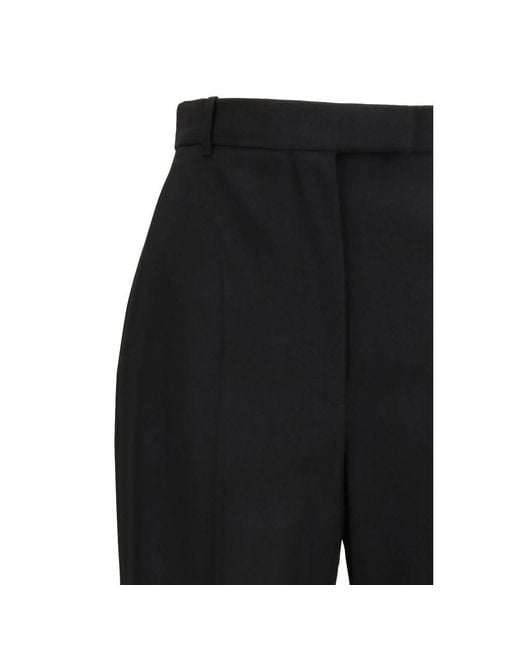 McQueen Black Wool Oves Aries Dress Pants