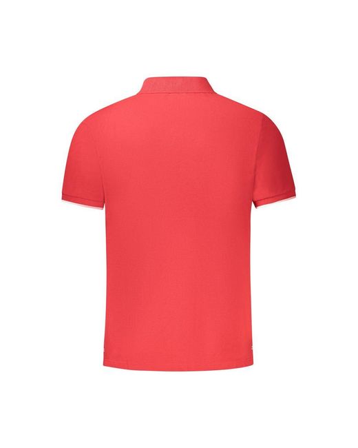 North Sails Red Cotton Polo Shirt for men
