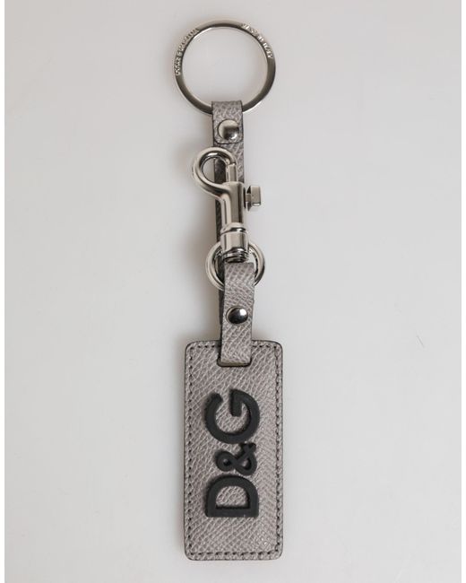 Dolce & Gabbana Black Burgundy Polyester DG Logo Men Keychain Keyring main image 1