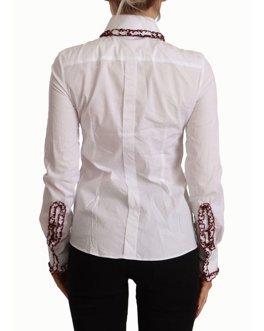 Dolce & Gabbana Multicolor Elegant Cotton Long Sleeve Polo Top
