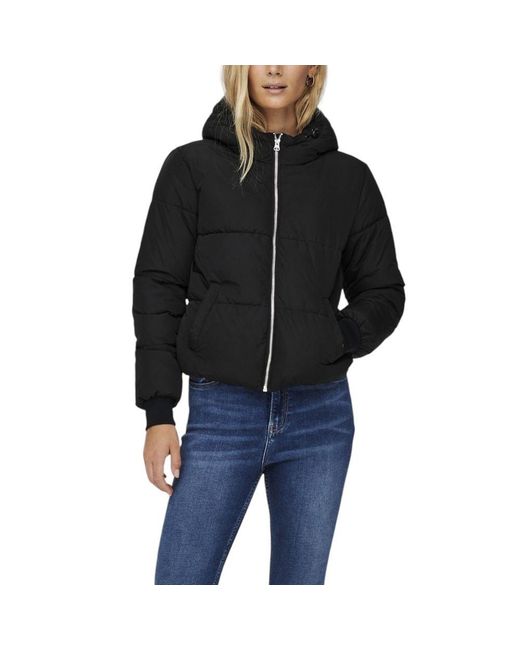 Jacqueline De Yong Black Polyester Jackets & Coat