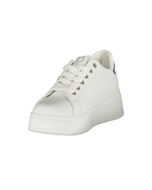 Laura Biagiotti White Polyurethane Sneaker