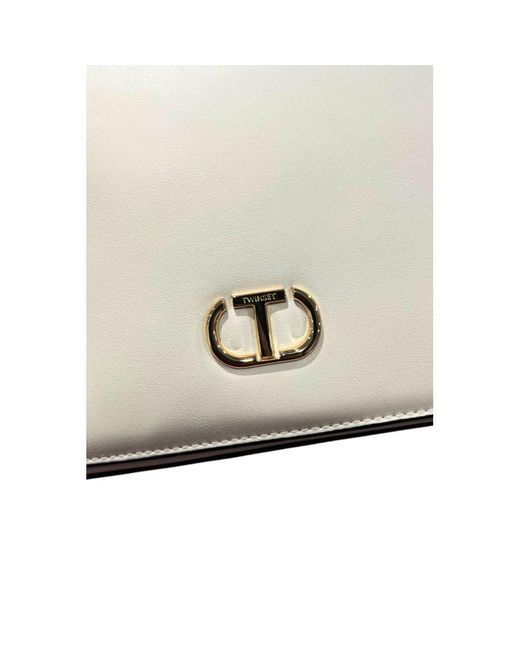 Twinset Natural White Pu Crossbody