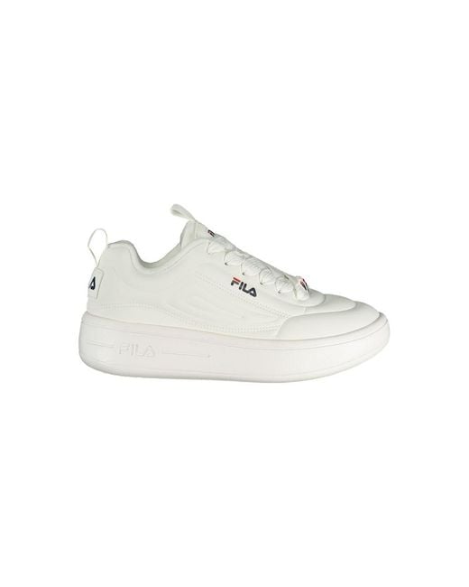 Fila White Polyester Sneaker