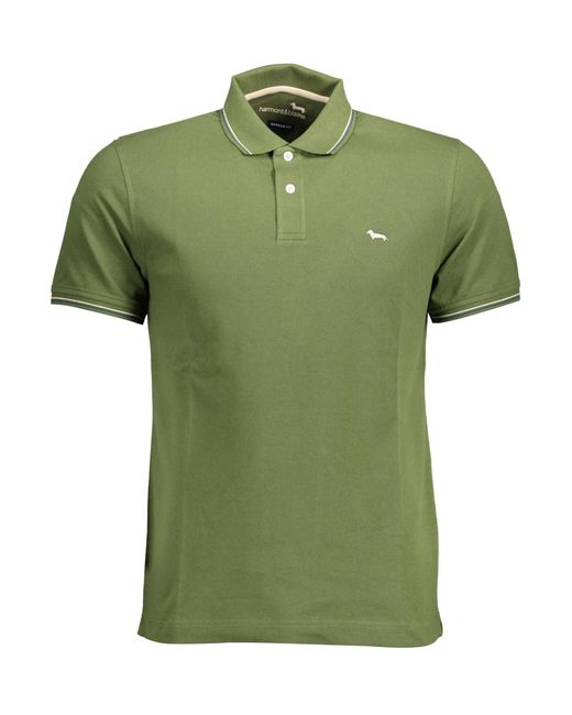 Harmont & Blaine Green Cotton Polo Shirt for men