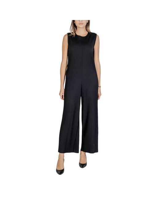 Sandro Ferrone Black Polyester Rompers
