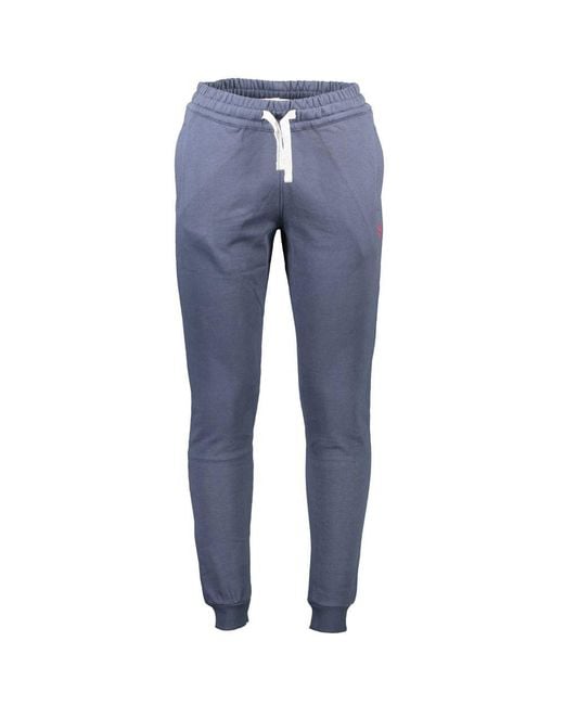 U.S. POLO ASSN. Blue Cotton Men's Trouser for men