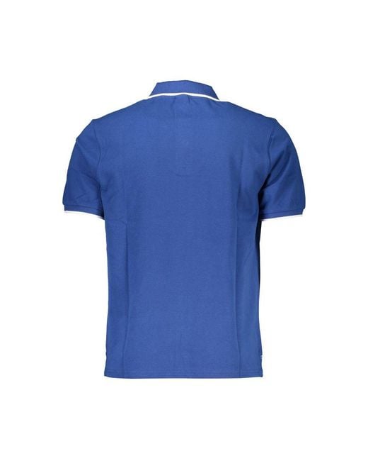 North Sails Blue Cotton Polo Shirt for men