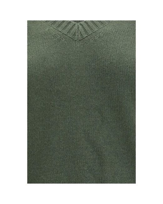 Allude Green Cashmere Sweater