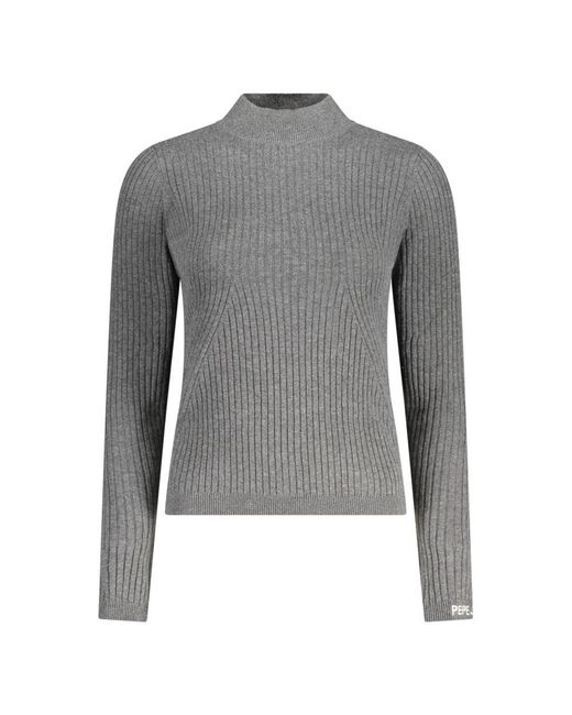 Pepe Jeans Gray Grigio Cotton Sweater