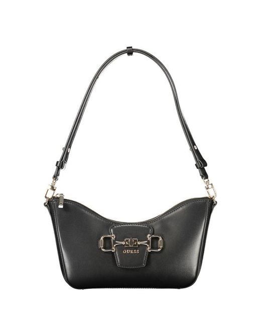 Guess Black Beige Polyurethane Handbag