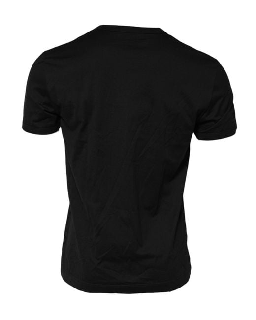 Dolce & Gabbana Black King Dg Graphic Tee for men