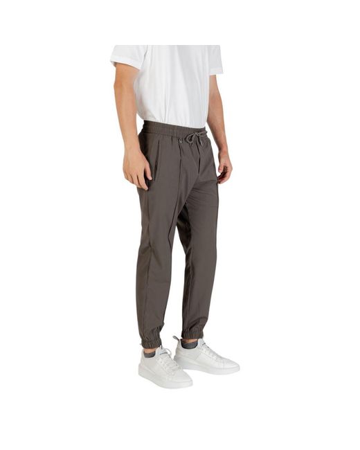 Antony Morato Gray Green Polyester Casual Pants for men