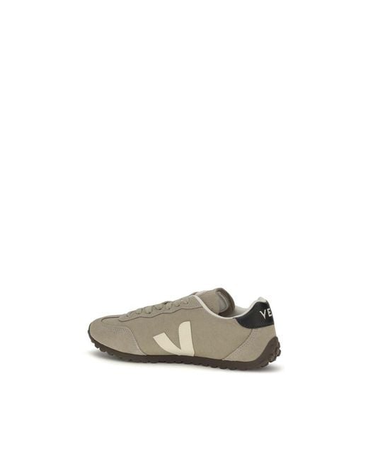 Veja Multicolor Beige Suede Leather Low Top Sneakers