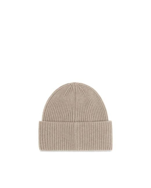 Max Mara Gray Beige Cashmere Beanie