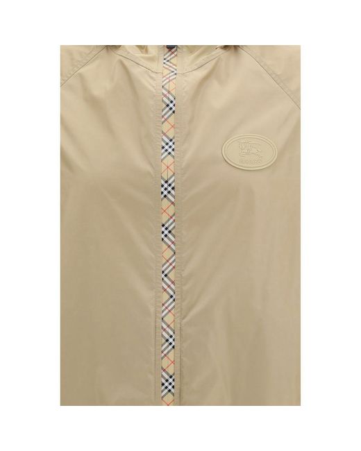 Burberry Natural Beige Nylon Shell Jacket for men