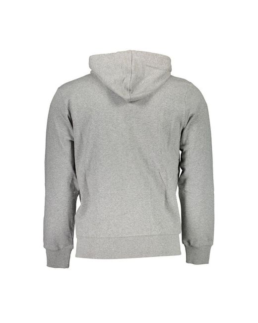 La Martina Gray Elegant Hooded Sweatshirt For for men