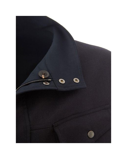 Lardini Blue Wool Jacket for men