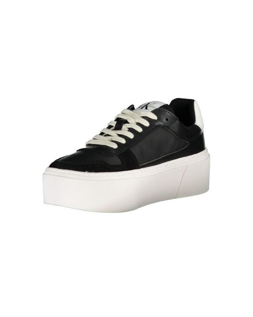 Calvin Klein Black Polyester Sneaker
