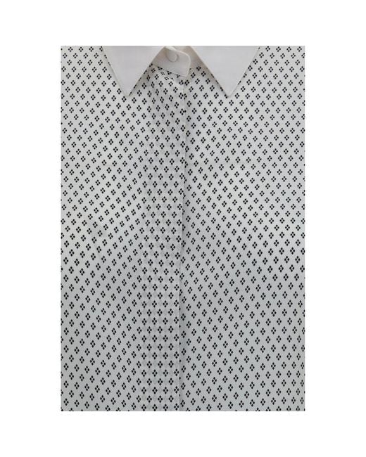 Tom Ford Gray Multicolor Silk Pattern Shirt