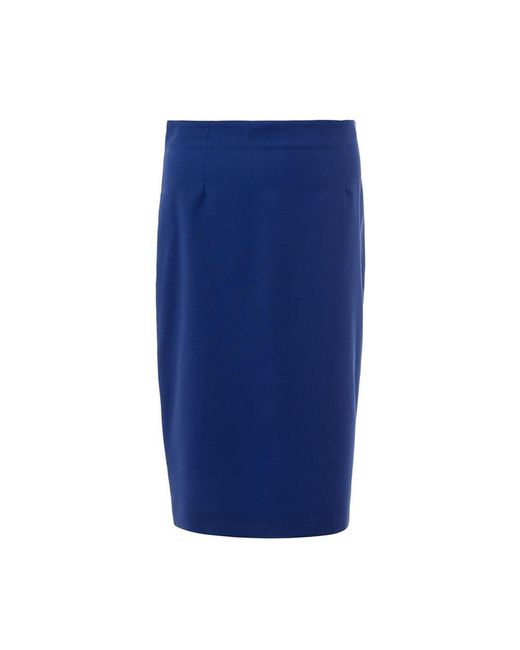 Lardini Blue Wool Skirt
