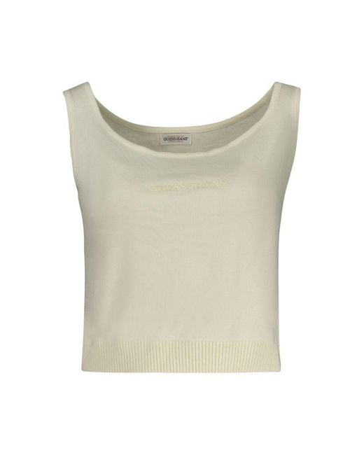 Guess Natural Bianco Poliestere Shirt