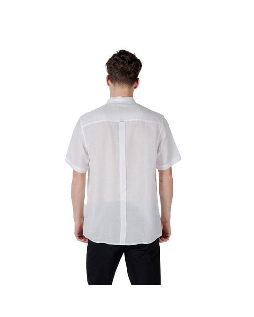 Antony Morato Gray Lyocell Shortsleeve for men