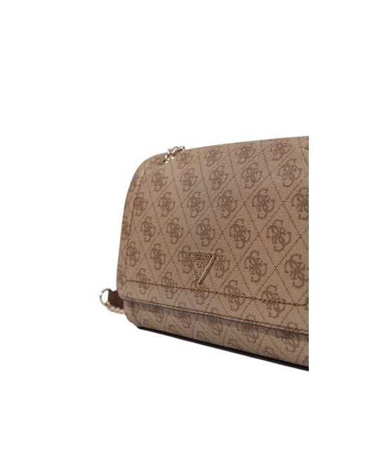 Guess Multicolor Brown Polyethylene Handbag