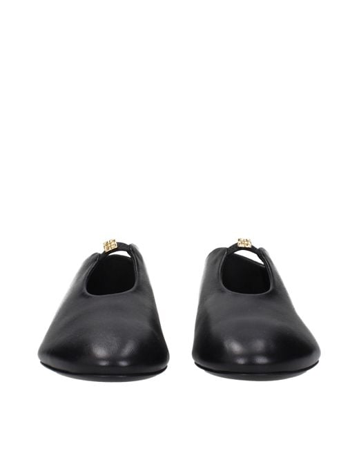 Givenchy Black Leather Ballet Flats