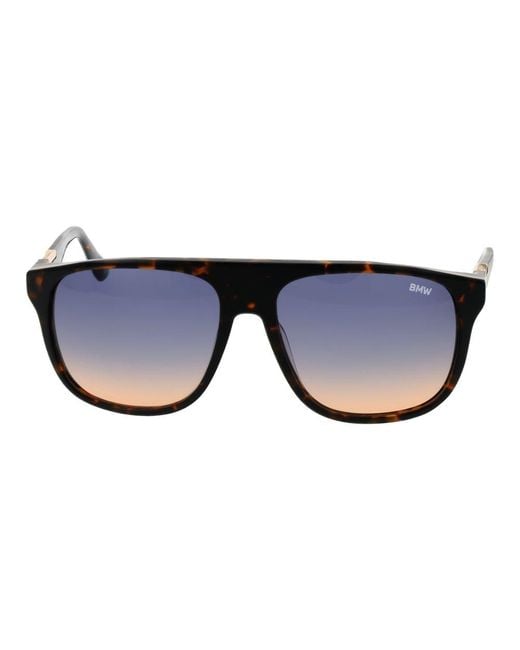 BMW Black Brown Acetate Sunglasses for men