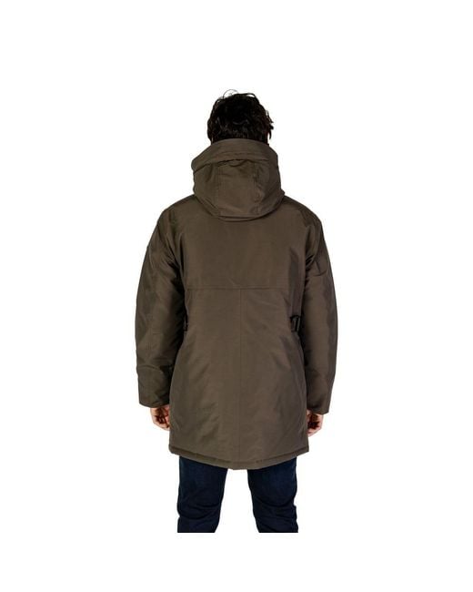 Replay Brown Polyamide Parka for men