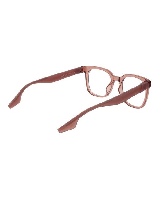 Converse Brown Stainless Steel Square Full-Rim Optical Frames