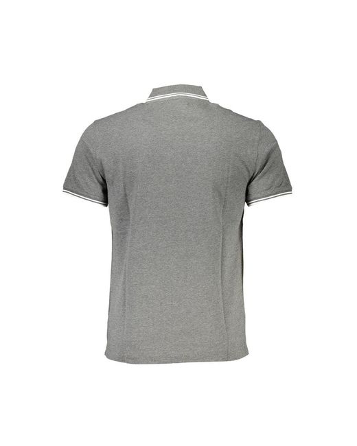 Harmont & Blaine Gray Cotton Polo Shirt for men
