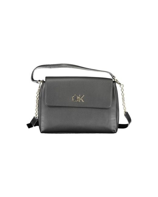 Calvin Klein Black Polyester Handbag