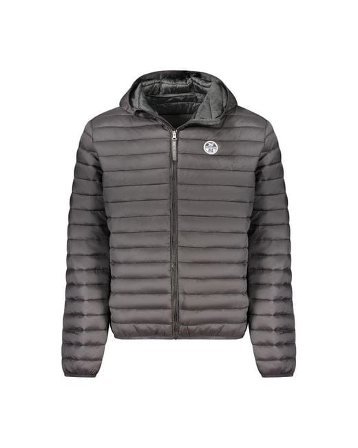 North Sails Gray Polyester Jacket for men