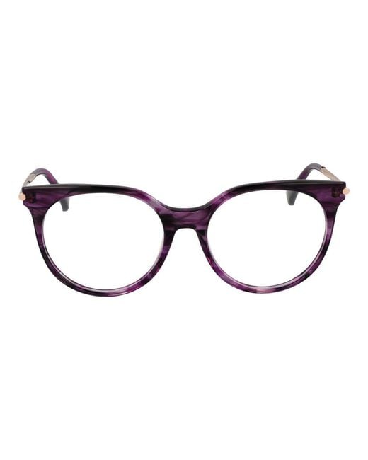 Max Mara Black Purple Acetate Glasses (frames)