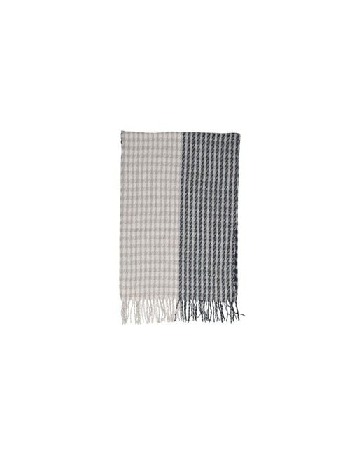 ONLY Multicolor Gray Recycled Polyester Scarf