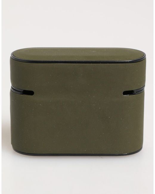 Dolce & Gabbana Green Rubber Logo Embossed Accessory Airpods Case
