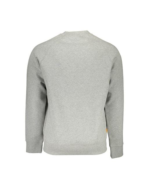 Timberland Gray Cotton Sweater for men