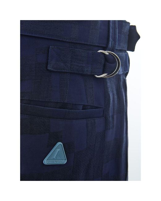Emporio Armani Blue Linen Jeans & Pant for men